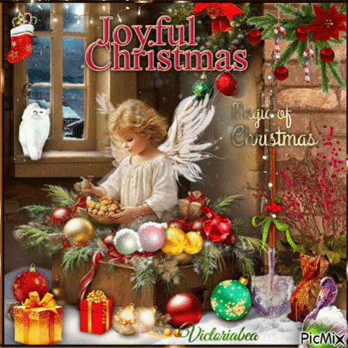 Joyful Christmas - GIF animado gratis