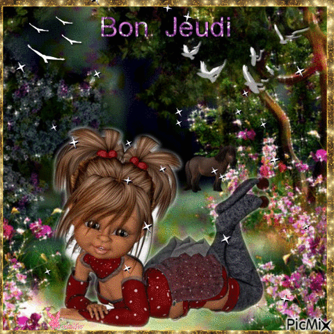bon jeudi - Бесплатный анимированный гифка