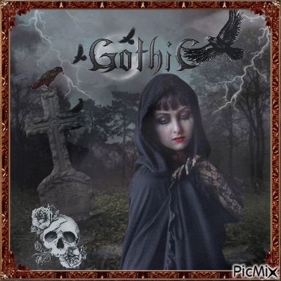Gothic Graveyard - Darmowy animowany GIF