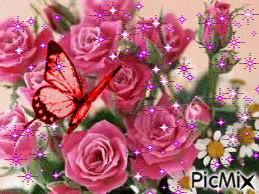 Roses Bouquet - Animovaný GIF zadarmo