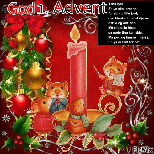Happy Adventstime, 1 Advent - Безплатен анимиран GIF