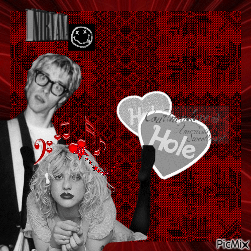 Kurt and courtney red and black - Free animated GIF
