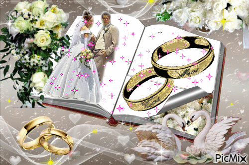 Le mariage - Ingyenes animált GIF