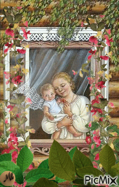 Madre e hijo - Ingyenes animált GIF