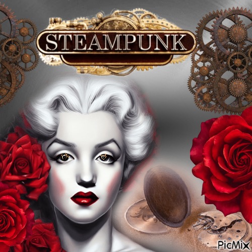 Steampunk Marilyn - zdarma png
