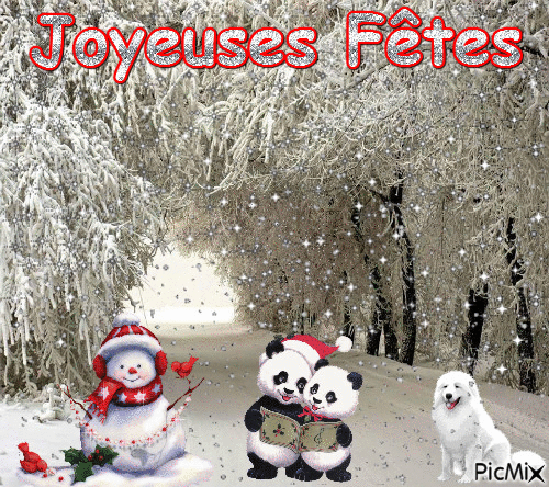 Joyeuses Fêtes - Бесплатный анимированный гифка