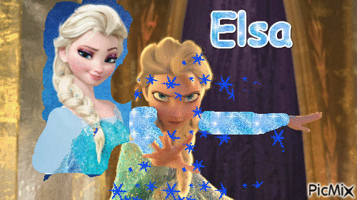 Elsa de la reine des neiges - Бесплатни анимирани ГИФ