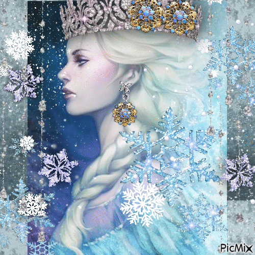 Reine de la neige - Gratis animerad GIF