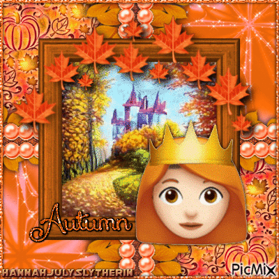 {♠♠♠}Emoji Princess in Autumn{♠♠♠} - GIF animé gratuit