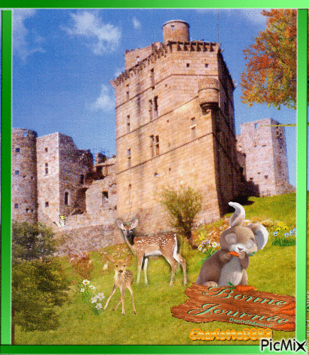 château en Cévennes - Gratis animerad GIF