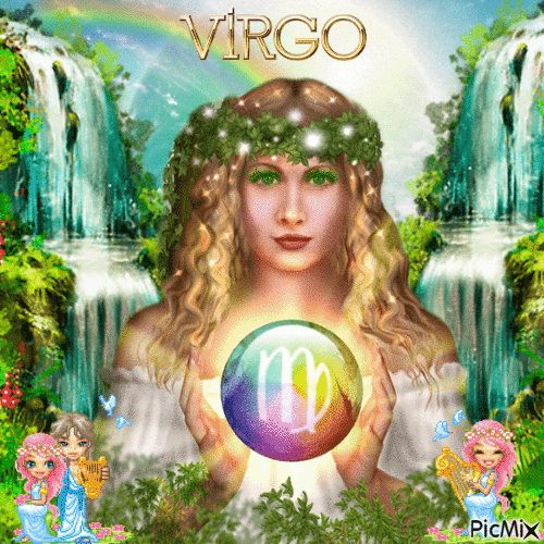Virgo Zodiac - GIF animado grátis