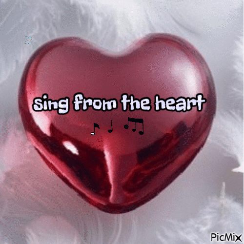 Sing from the Heart - Nemokamas animacinis gif