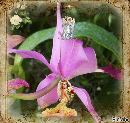 Orchid Garden - Darmowy animowany GIF