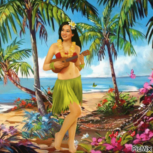 Tahiti - Bezmaksas animēts GIF