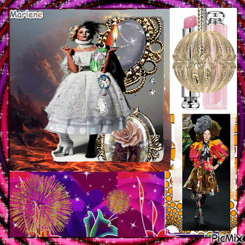 Portrait Women Colors Deco  Glitter Fashion Glamour - Darmowy animowany GIF