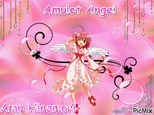 Amu Hinamori (Amulet Angel) - Bezmaksas animēts GIF