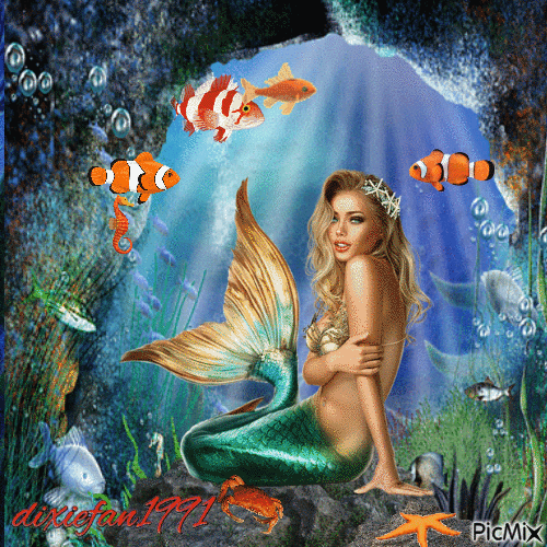 Mermaid - Бесплатный анимированный гифка