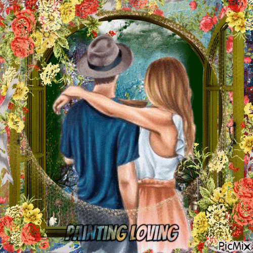Painting Loving - Безплатен анимиран GIF