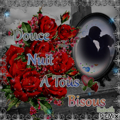 Douce nuit a tous bisous - Darmowy animowany GIF