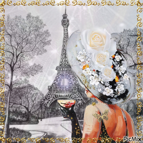 Paris glamour - Bezmaksas animēts GIF