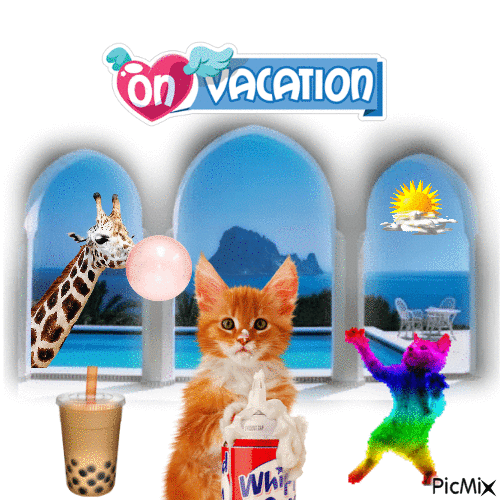 On Vacation - Zdarma animovaný GIF