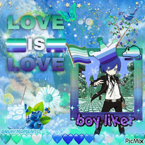 Hapy Pride from P3 protag!!! - 免费动画 GIF