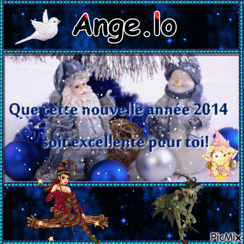Pour la nouvelle annee Ange.lo ♥♥♥ - GIF animate gratis