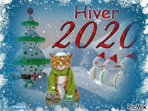 Hiver 2020 - GIF animé gratuit