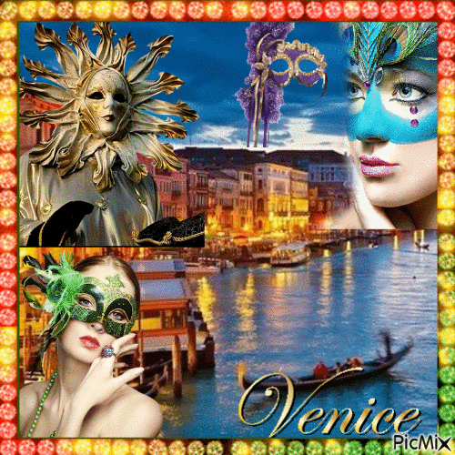 Carnevale di Venezia - Darmowy animowany GIF