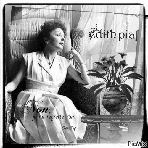 Edith Piaf - Ücretsiz animasyonlu GIF