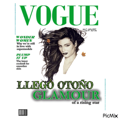 Vogue llagó Otoño. - Бесплатный анимированный гифка