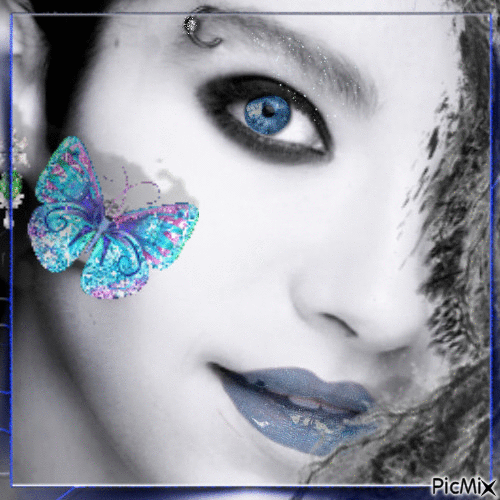 Papillon Bleu - Бесплатни анимирани ГИФ