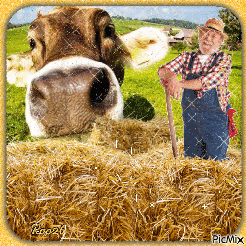~Farmer and the Cow~ [Just for fun] - GIF animé gratuit