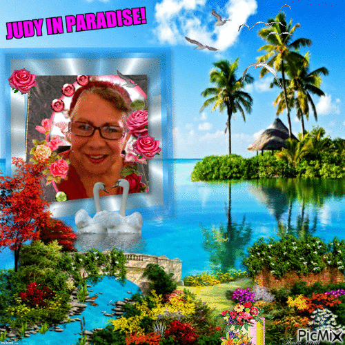 Judy In Paradise! - GIF animado grátis