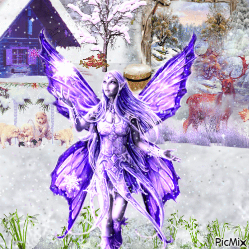 Winter Fairy - Бесплатный анимированный гифка