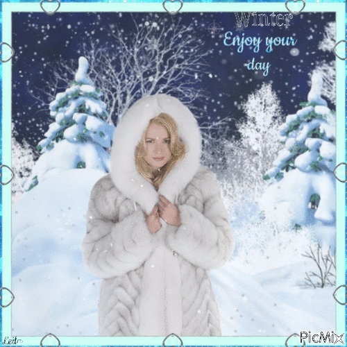 Winter. Enjoy your day - Free animated GIF