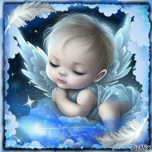 Bebé ángel - Бесплатный анимированный гифка