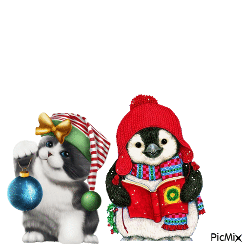 Natale animali - Gratis animeret GIF