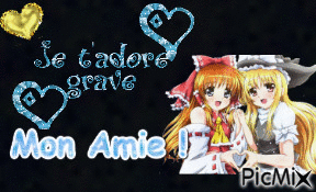 Je t'adore grave Mon Amie ! - 免费动画 GIF