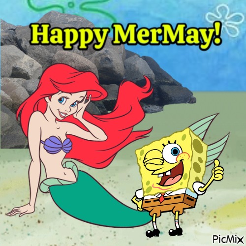 Spongebob and Ariel (My 2,365th PicMix) - png grátis