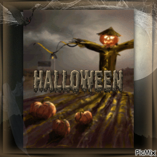 Scarecrow Halloween - Gratis animeret GIF