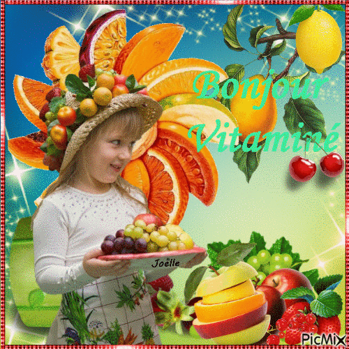 Salade de fruits jolie jolie jolie - Безплатен анимиран GIF