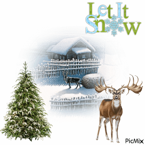 Let It Snow Everyday - Darmowy animowany GIF