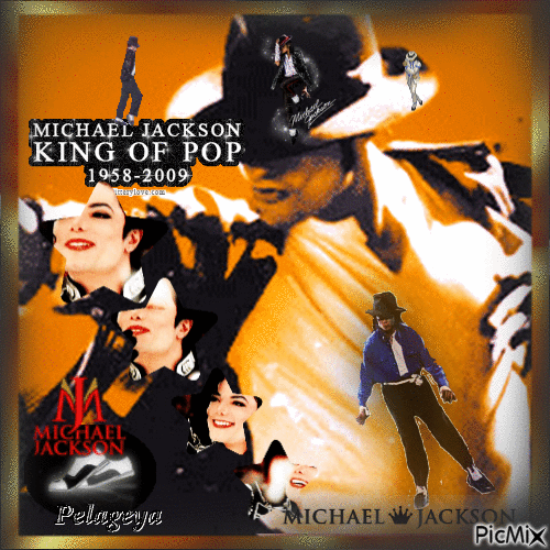 Michael Jackson king of pop - Безплатен анимиран GIF