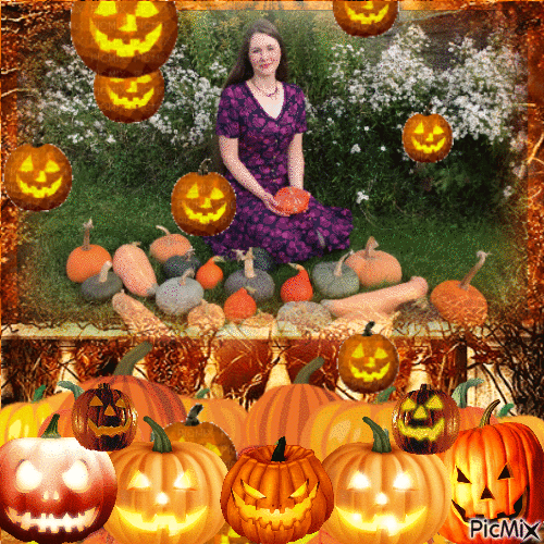 Haunted Pumpkin Patch - Free animated GIF