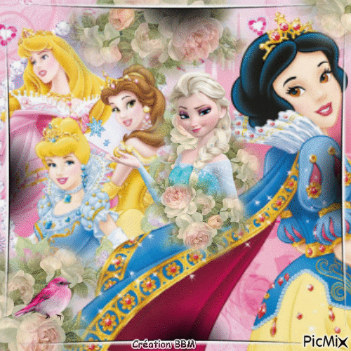 Princesses de Disney par BBM - Gratis animeret GIF