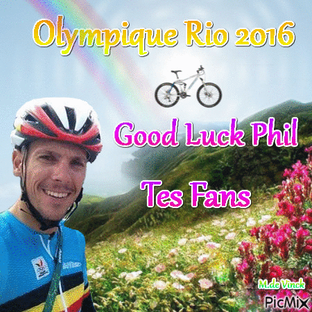 Olympique Rio 2016 : Phil - Nemokamas animacinis gif