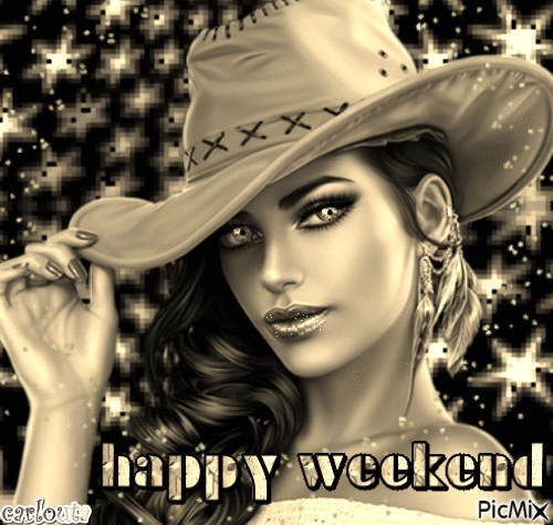bon weekend mes amie(s) bisous - Free animated GIF