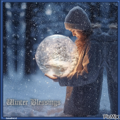 Winter Blessings - 免费动画 GIF