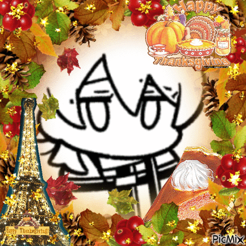 happy thanksgiving muu - Безплатен анимиран GIF